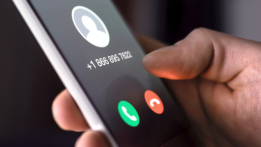 Phone Receiving Scam Call